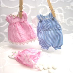 pink and blue baby dress